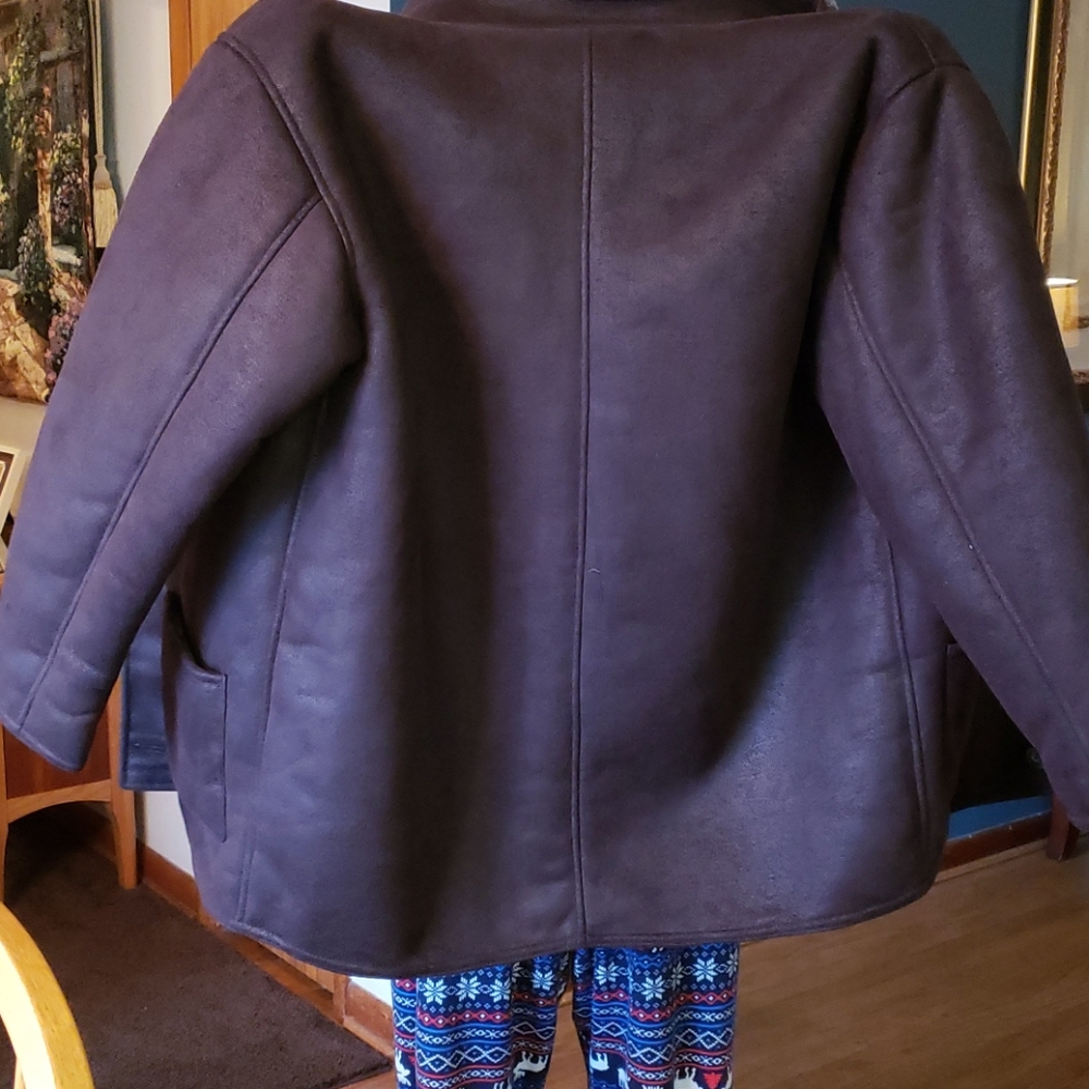 Brown Wilson's sheep skin with fur inside jacket